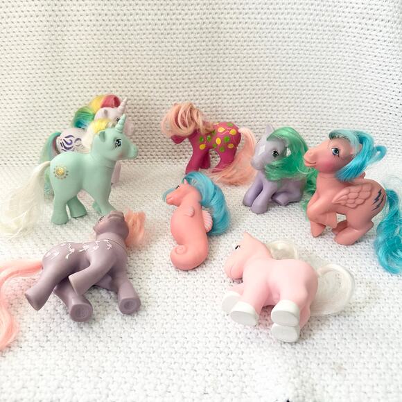 My Little Pony MLP G1 Figurines Toys Vintage Bundle Set 8 Hong Kong 1983 Read - Picture 2 of 15